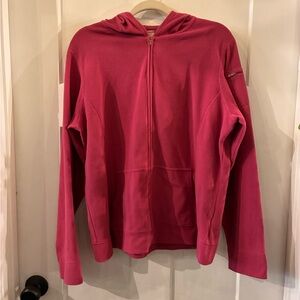 L.L. Bean Magenta Zip-Up Fleece